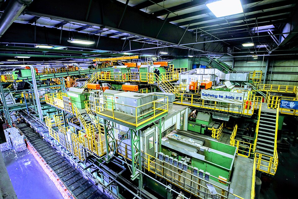 Metal sorting and recycling facility